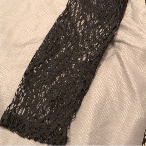 NWT L’ATISTE Black Lace Mini Match Set Top & Mini Skirt (Top L, Bottom S) - Picture 3 of 8